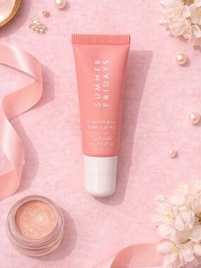 Summer Fridays Pink Lip Butter Balm - Soft Pink Tube